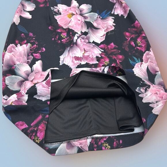 PHASE EIGHT Women’s 10 Black Pink Floral Dress - Picture 4 of 6